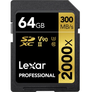 Lexar Professional 2000x SD Card  (64GB)