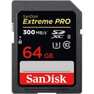 SanDisk Extreme Pro SDXC 64GB - 300MB/s UHS-II Card