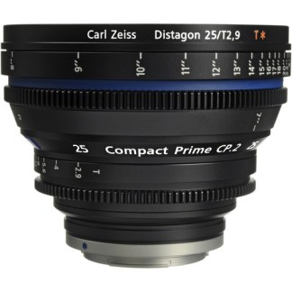 ZEISS 25mm/T2.9 Compact Prime CP.2 Cine Lens (EF/PL Mount)